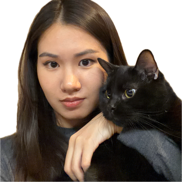 Yurui Li with her cat